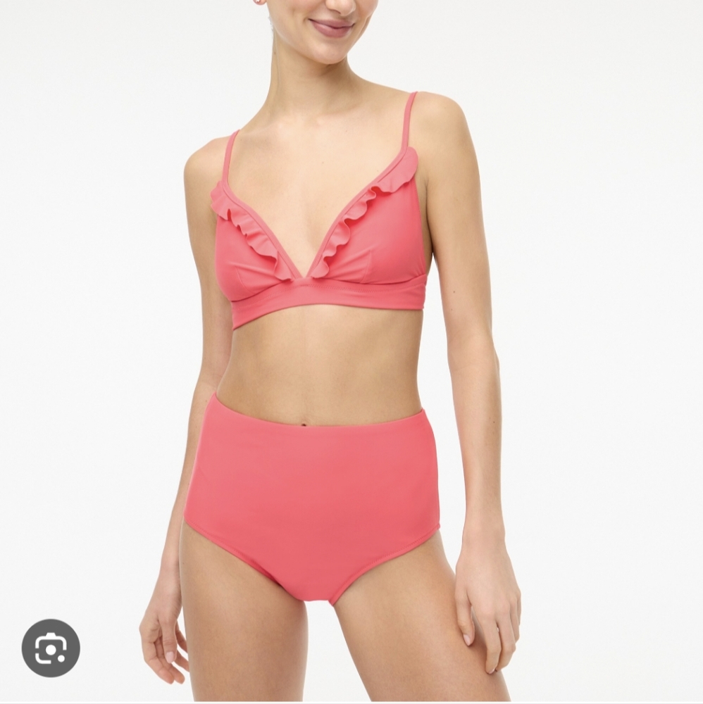 J Crew ruffle high waist bikini - Picture 2 of 7